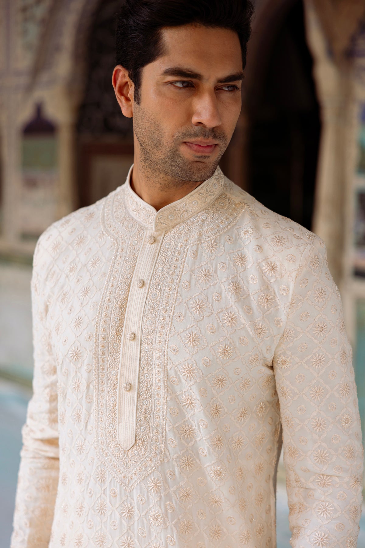 Pearl Cream Kurta Set