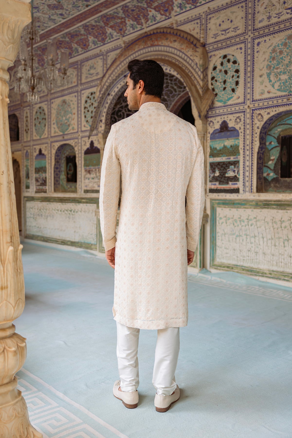 Pearl Cream Kurta Set