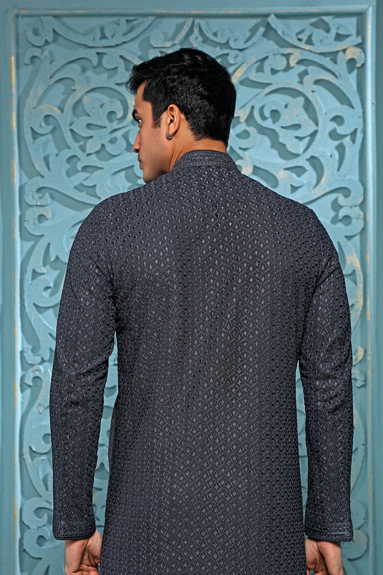 Grey Georgette Kurta Set
