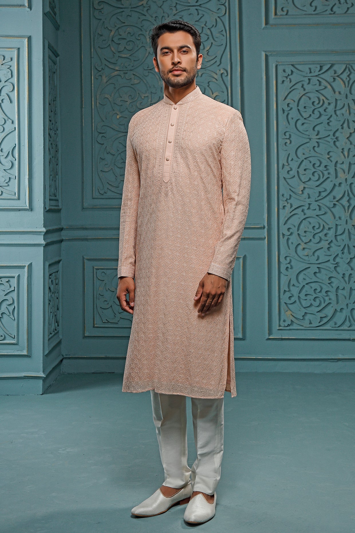 Blush Georgette Kurta Set