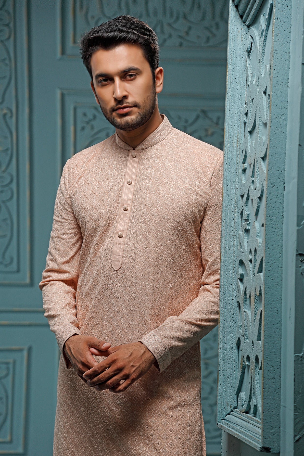 Blush Georgette Kurta Set