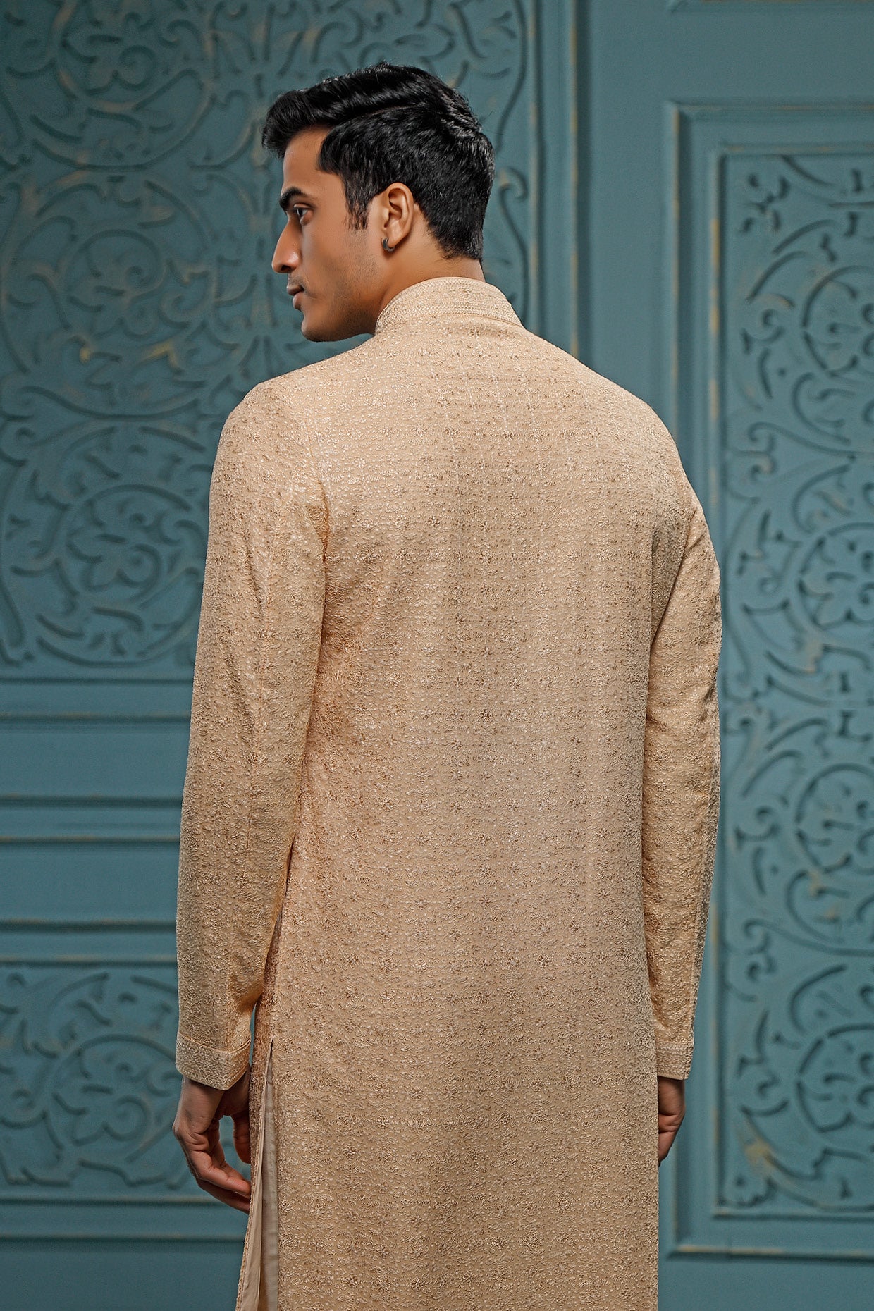 Gold Georgette Kurta Set