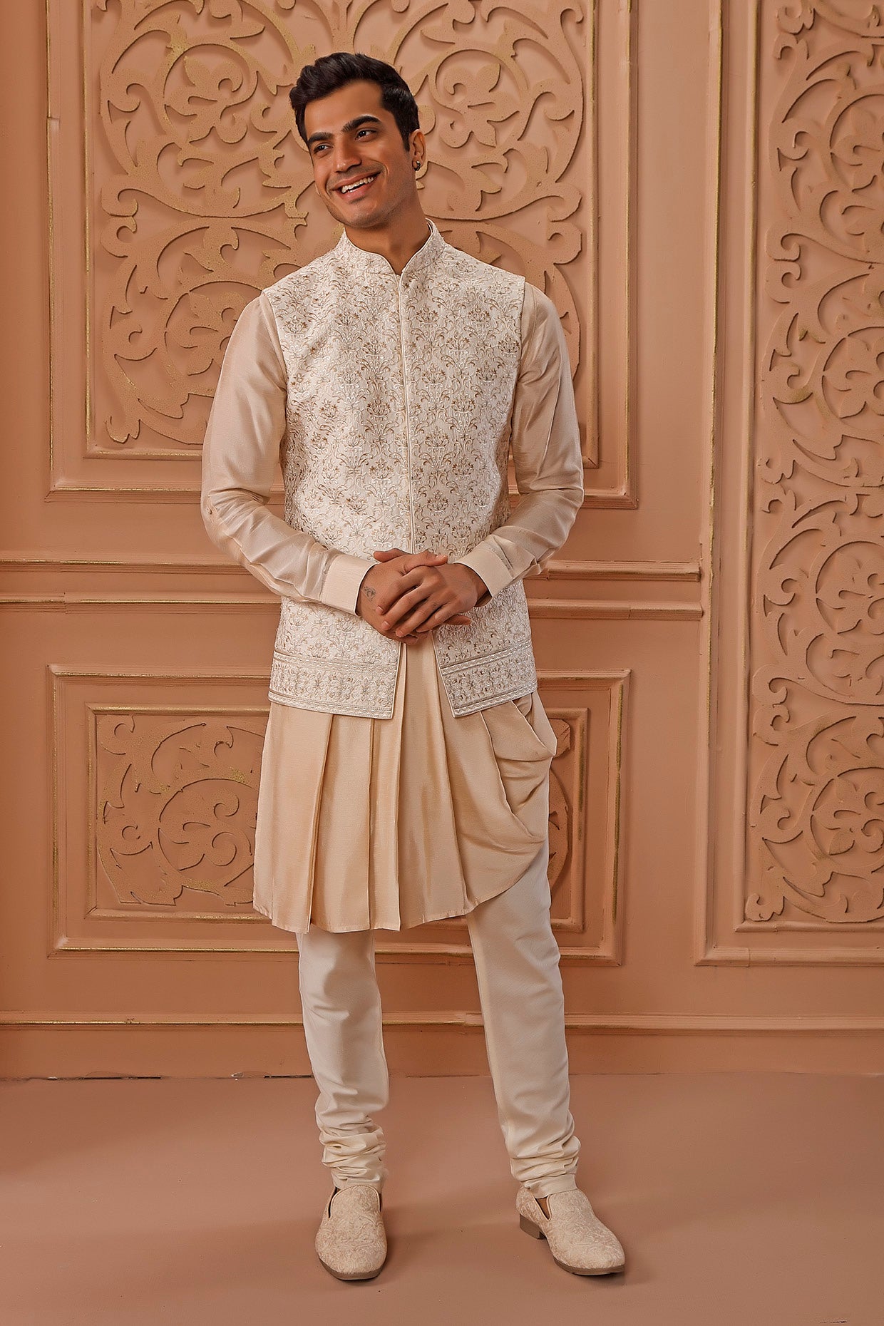 Cream Coaty Set