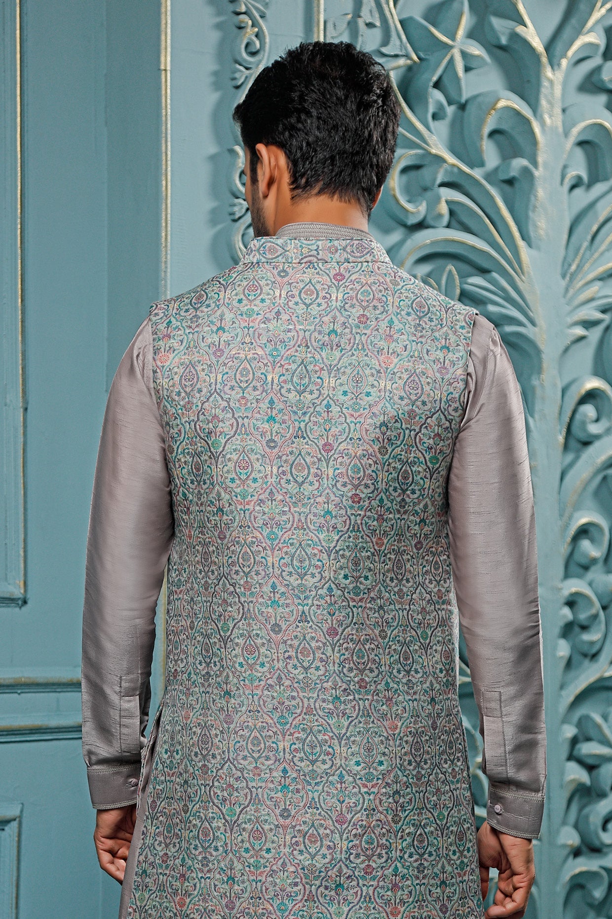 Multicolored Pashmina Coaty Set
