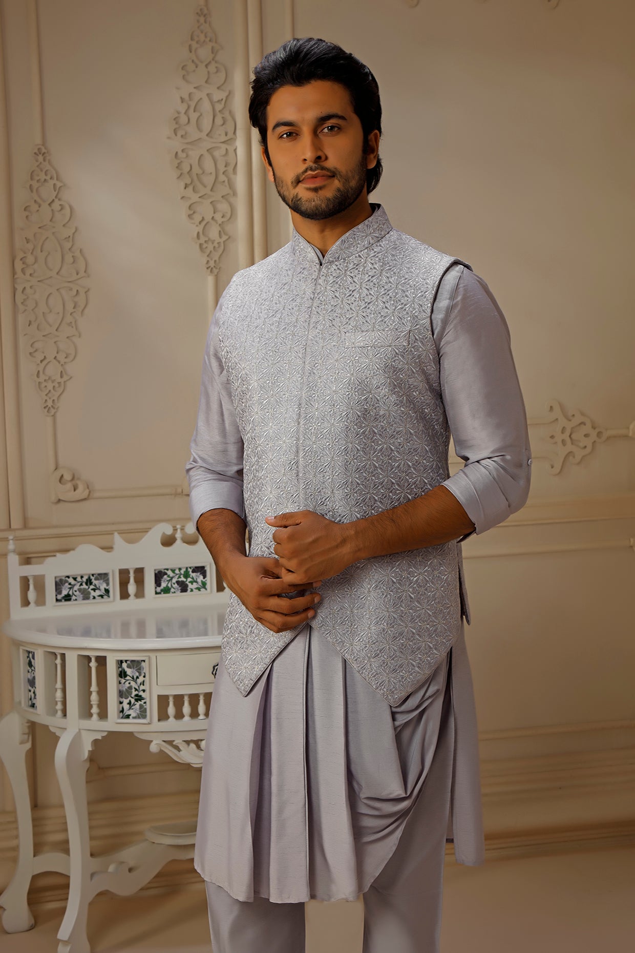 Tussar Coaty Set