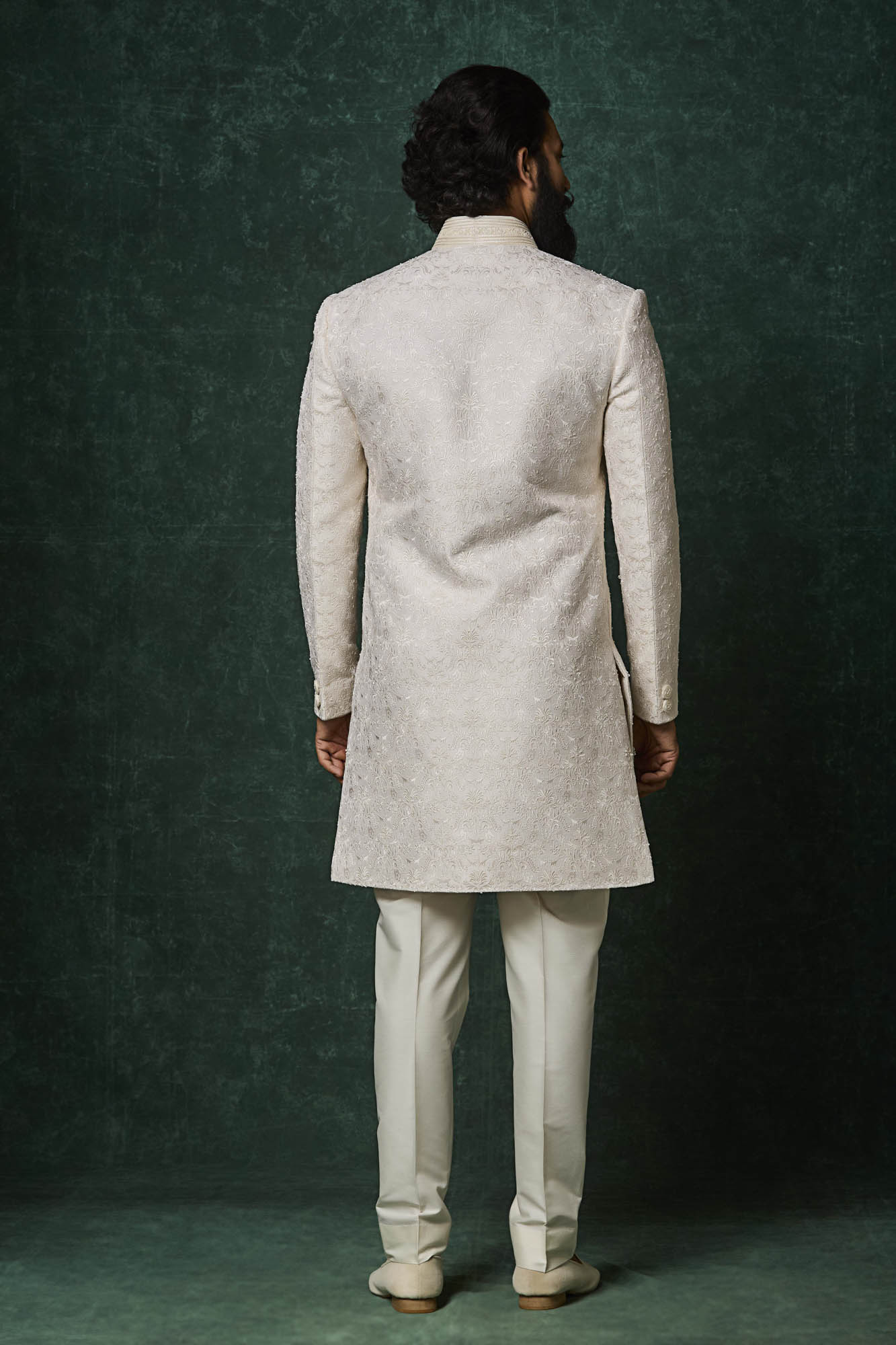 Ivory Sherwani set