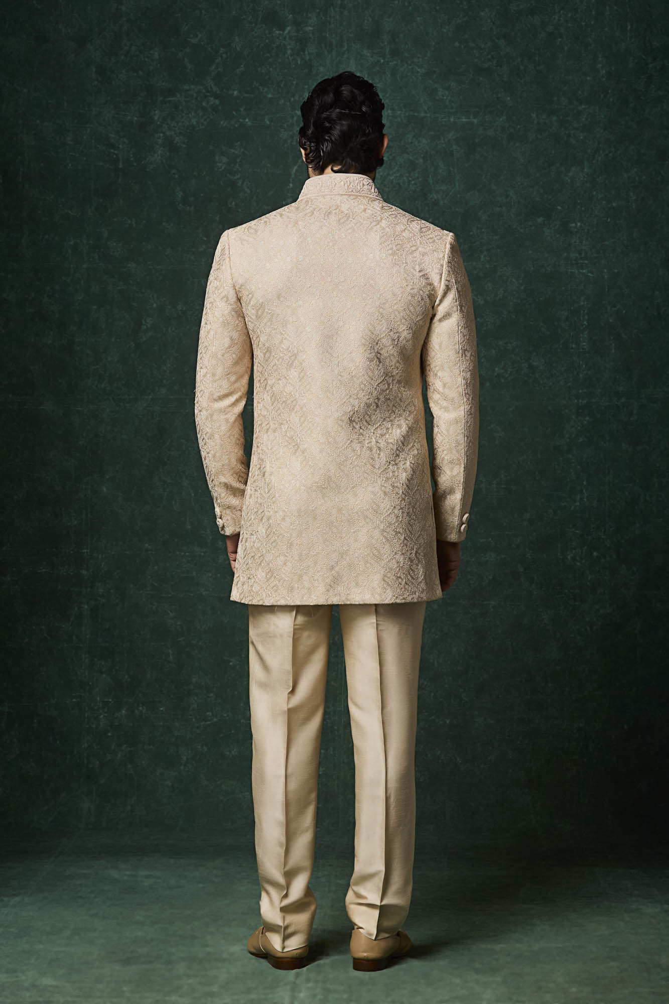 Beige Jacket Set