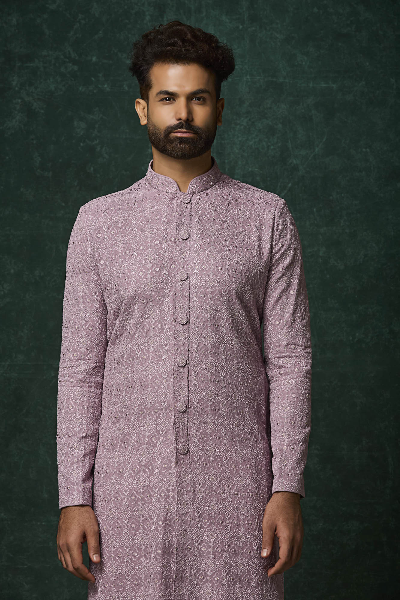 Mauve Kurta Set