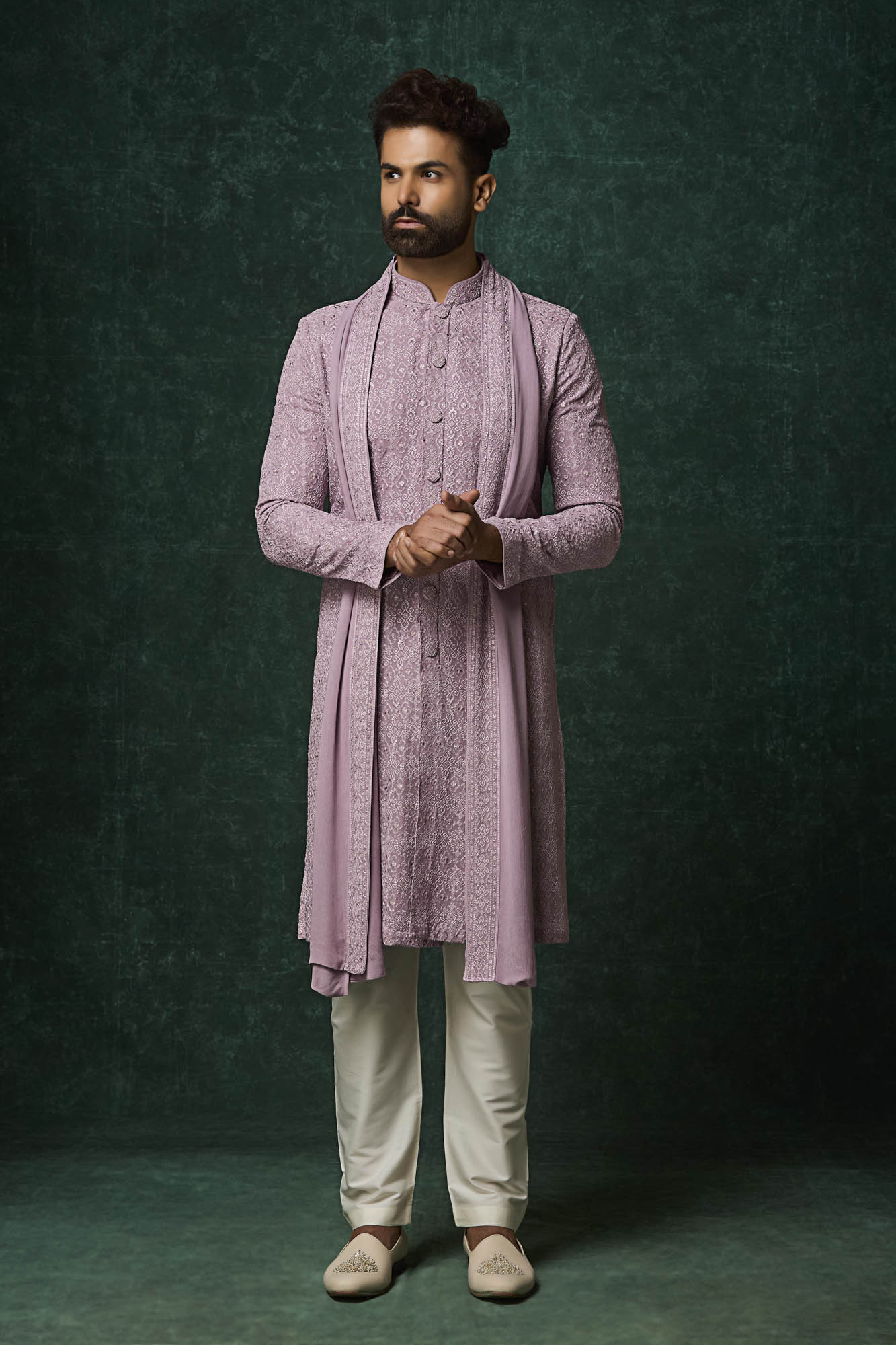 Mauve Kurta Set