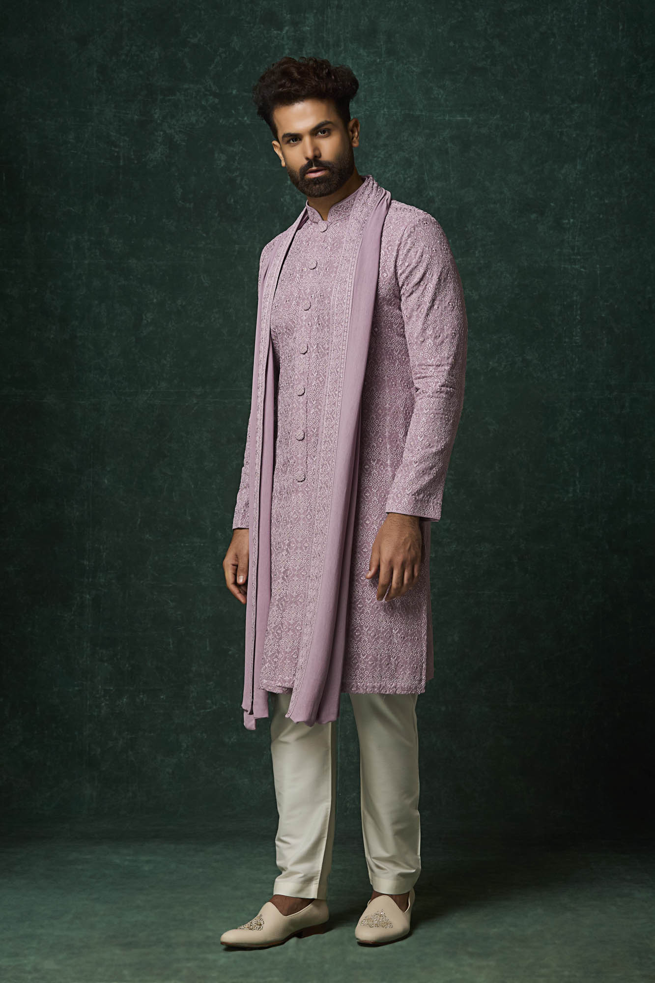 Mauve Kurta Set