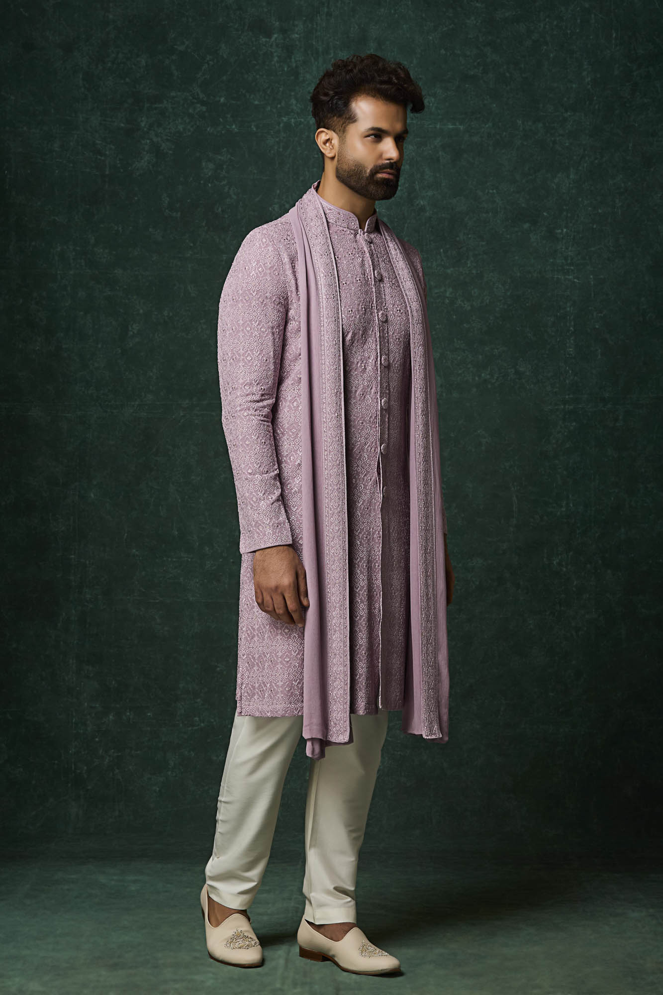 Mauve Kurta Set