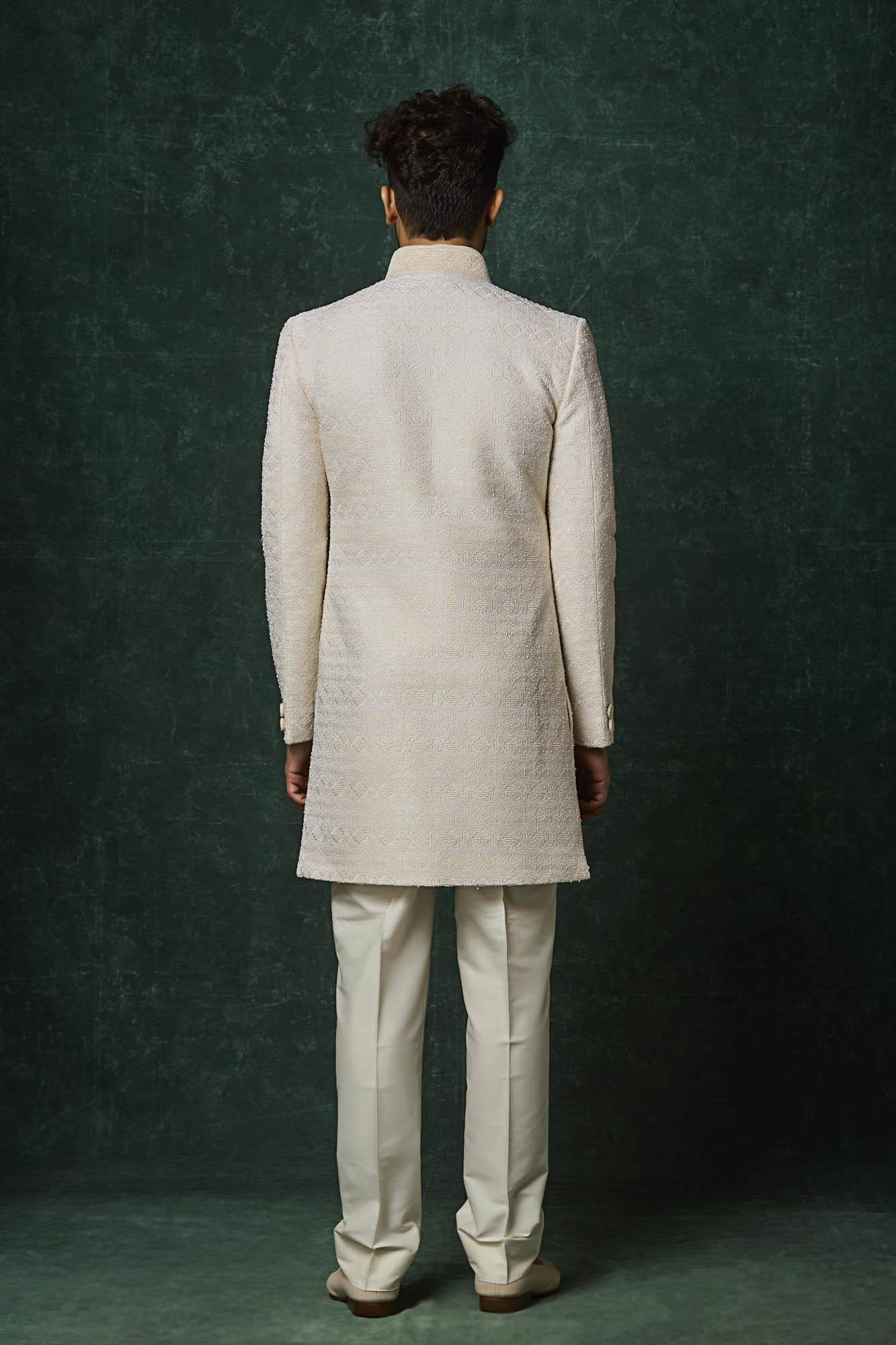 Ivory Sherwani set