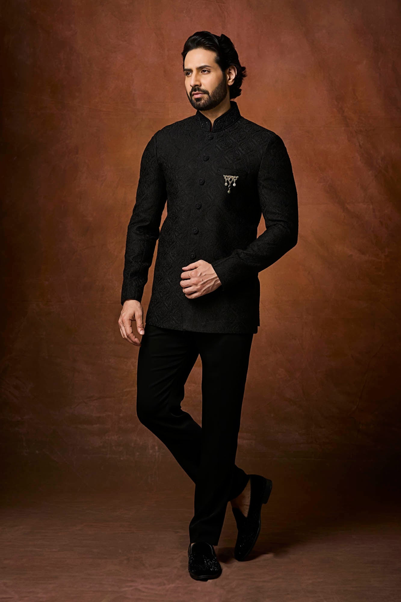 Black Jodhpuri Set