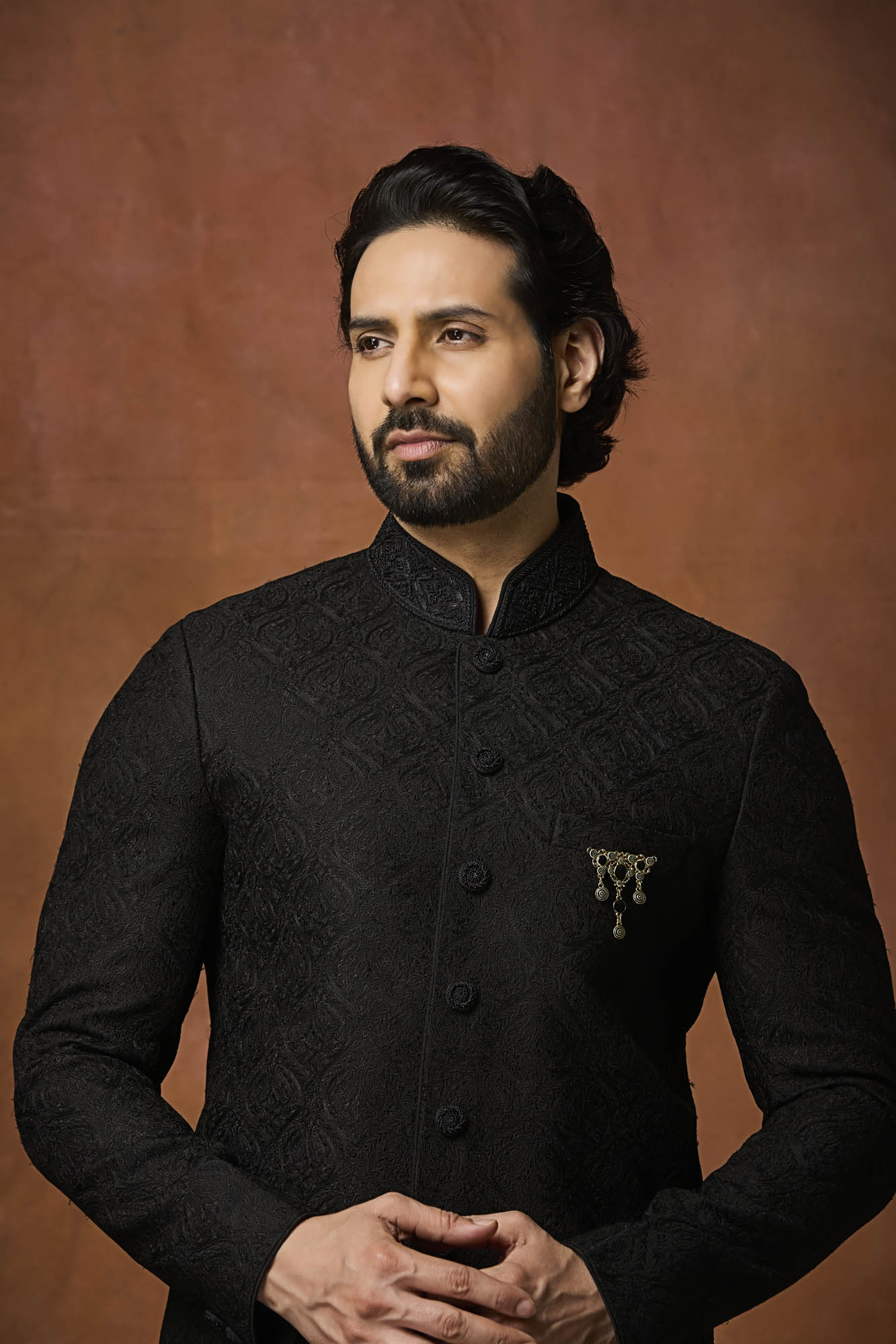 Black Jodhpuri Set