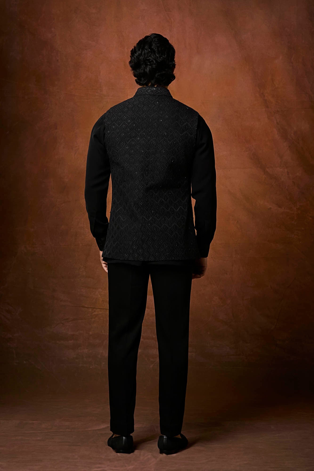 Black waistcoat Set