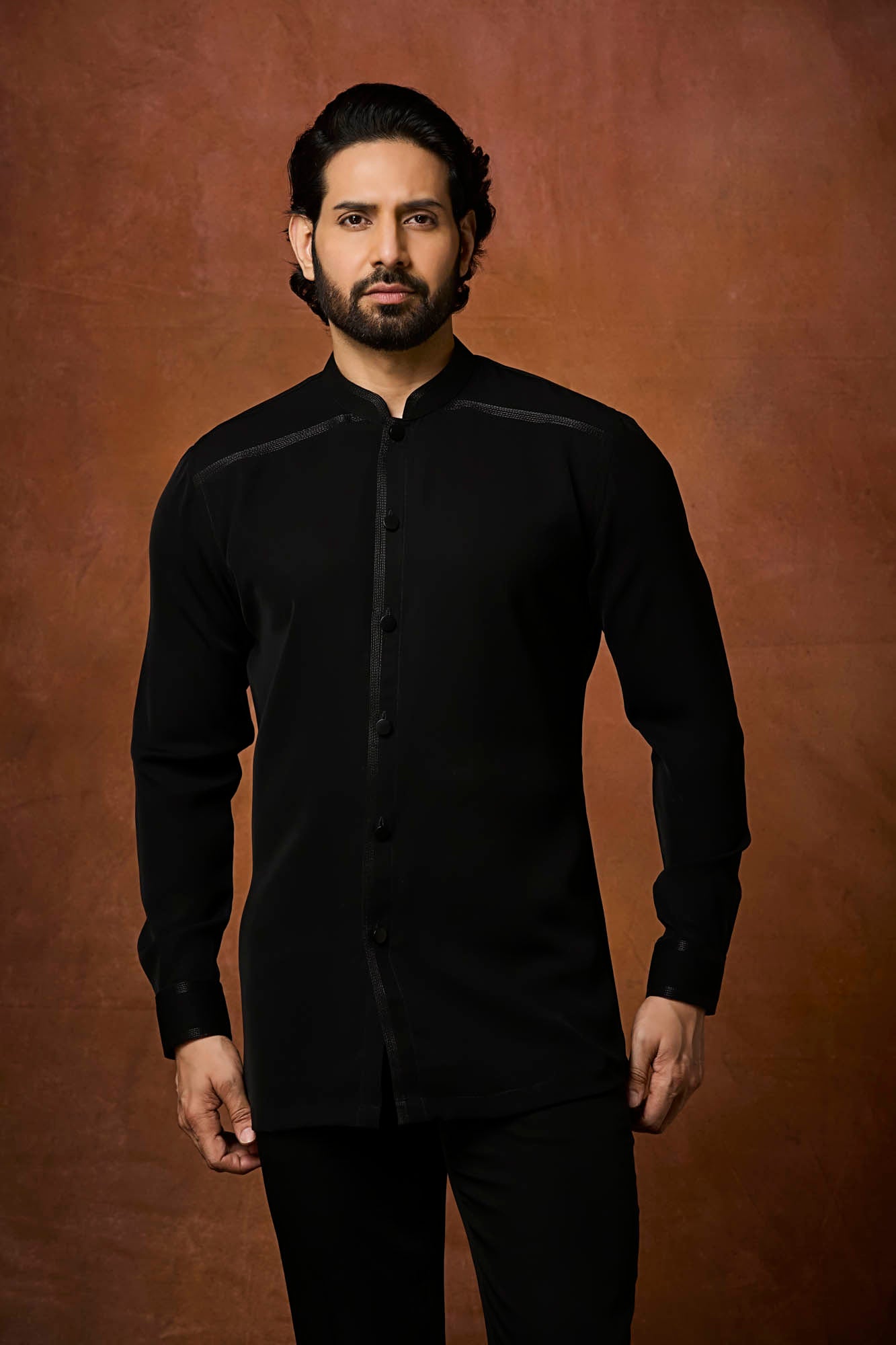 Black waistcoat Set