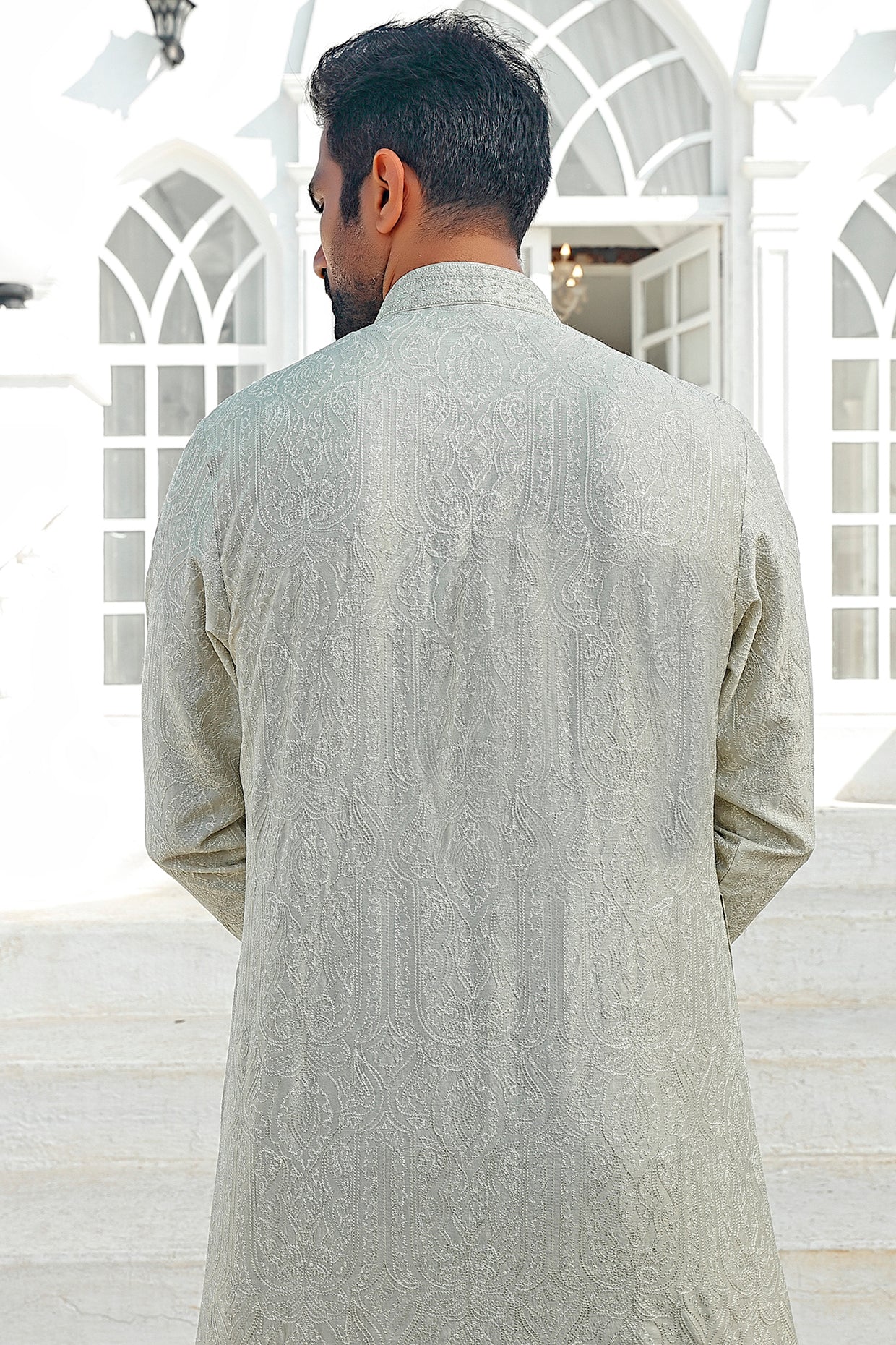 Mint Embroidered Kurta Set