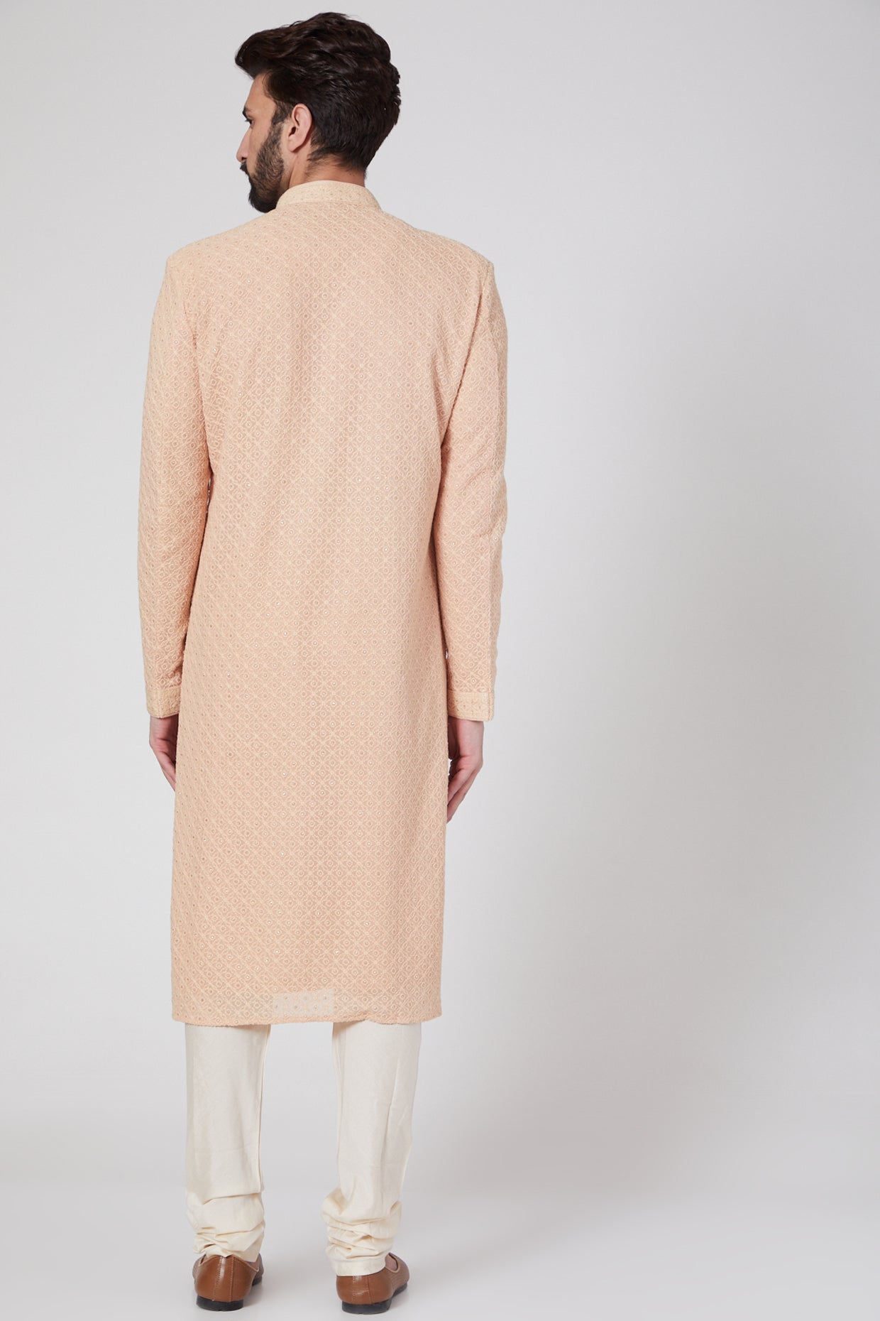 Blush Pink Embroidered Kurta Set