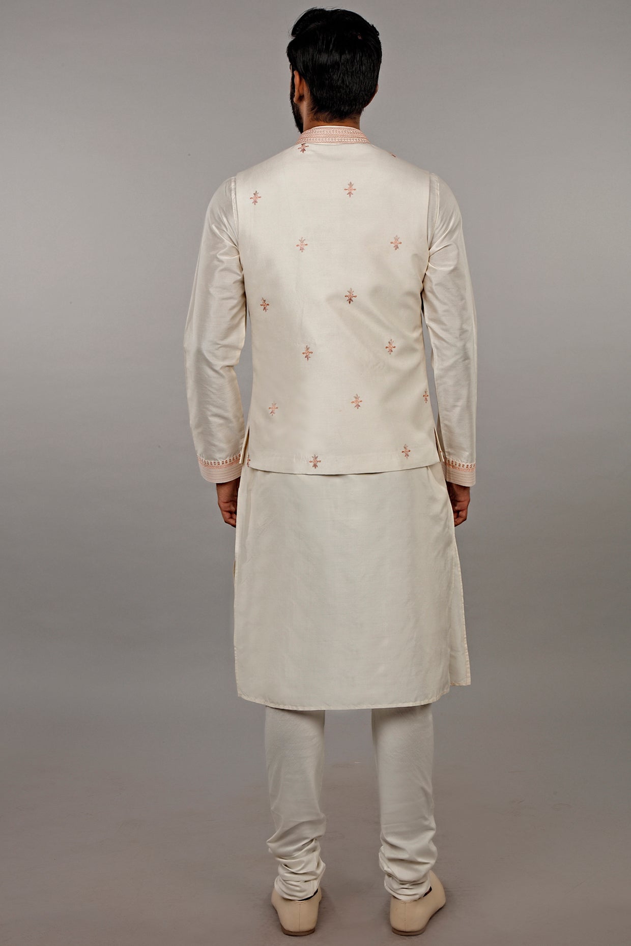 Ivory Embroidered Kurta Set