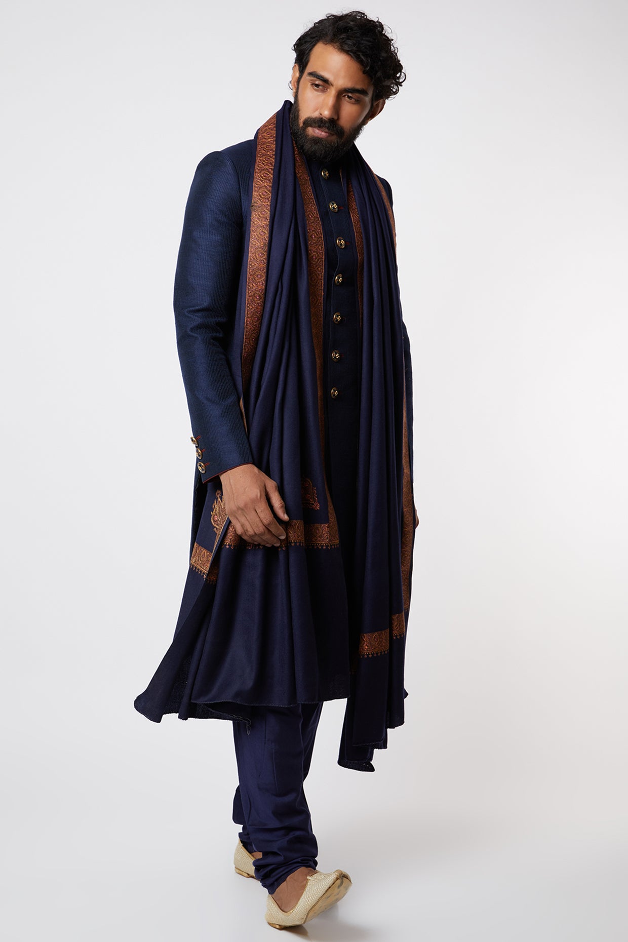 Cobalt Blue Sherwani Set