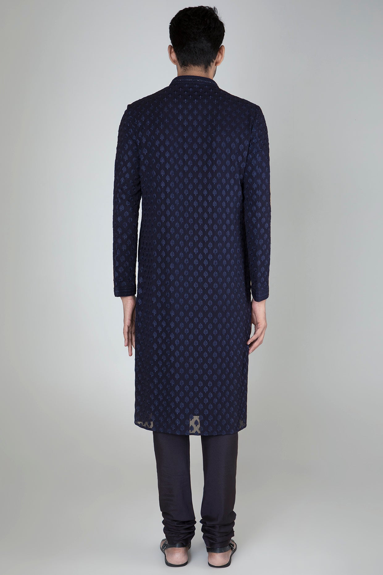 Cobalt Blue Embellished Kurta Set