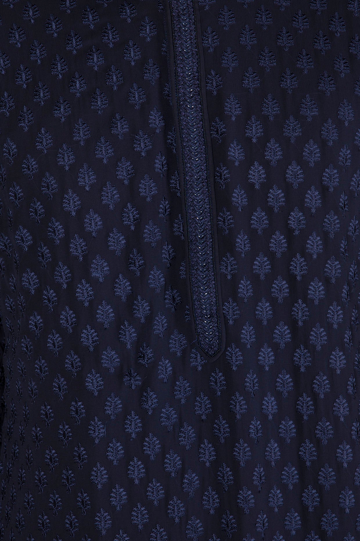 Cobalt Blue Embellished Kurta Set