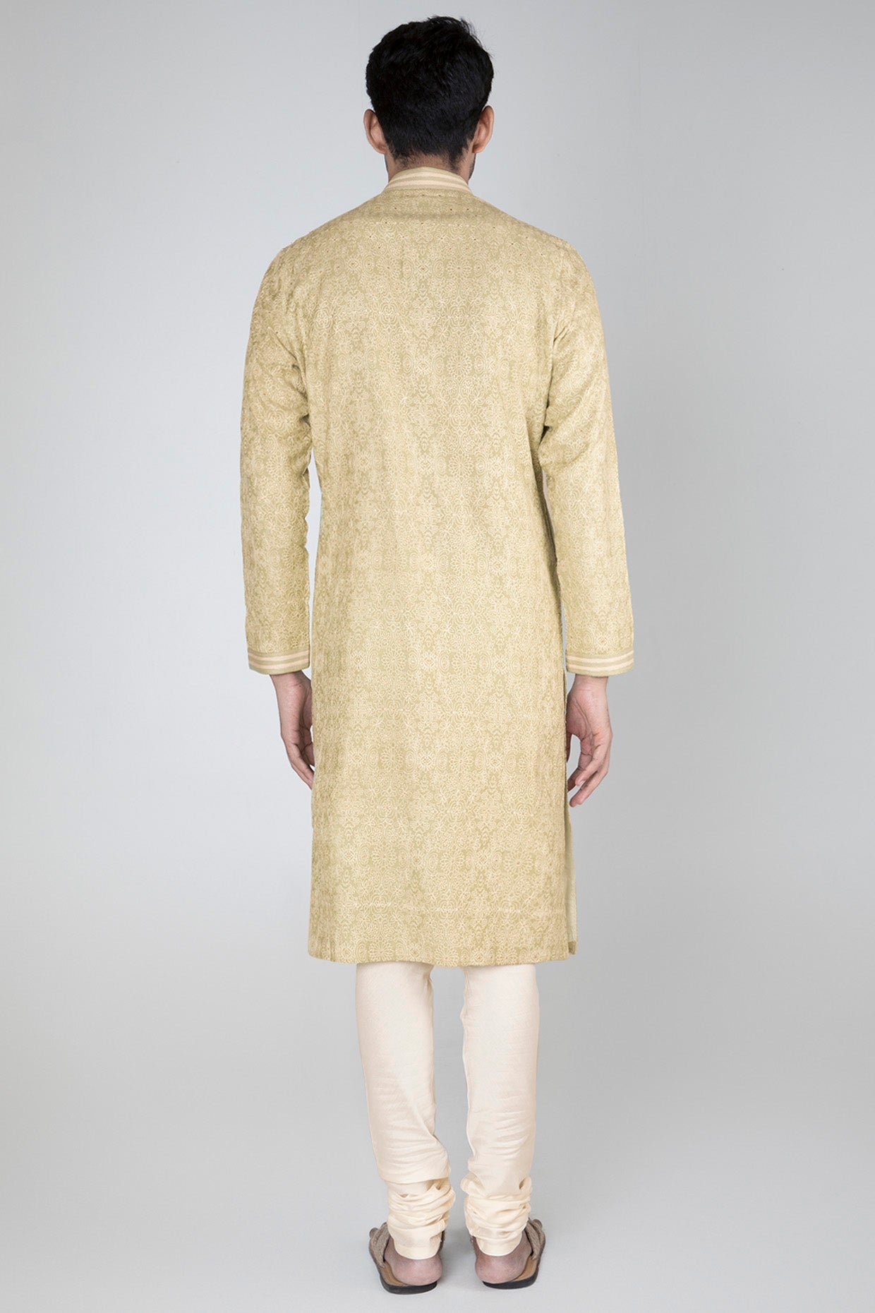 Mint Green Thread Embroidered Kurta Set