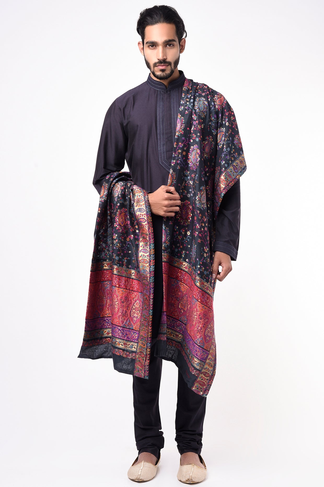 Cobalt Blue Pashmina Dupatta