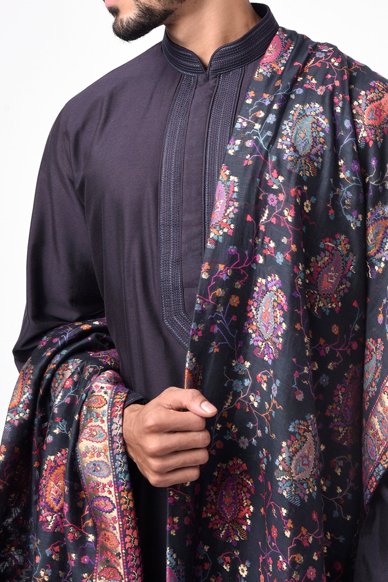 Cobalt Blue Pashmina Dupatta