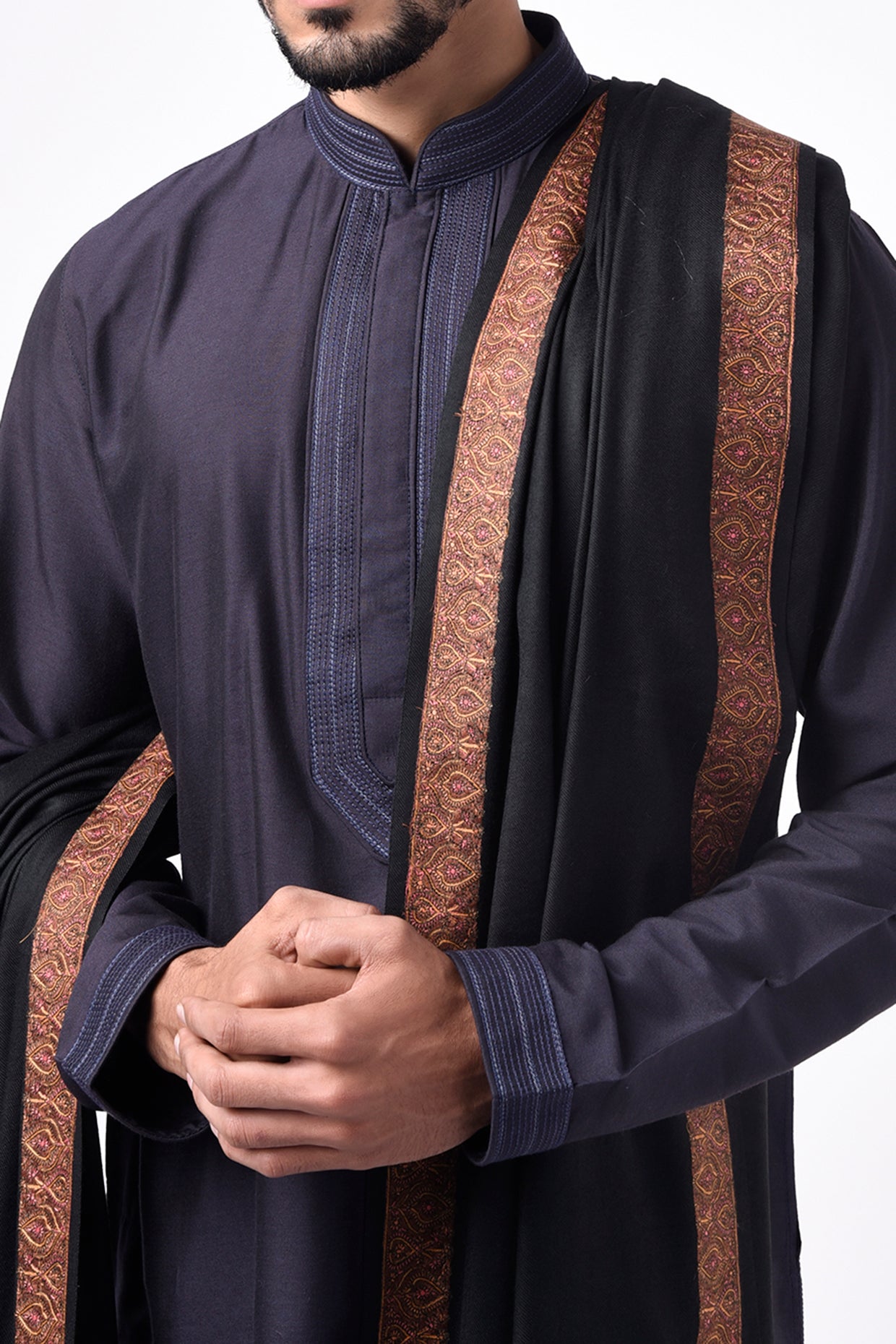 Black Pashmina Dupatta