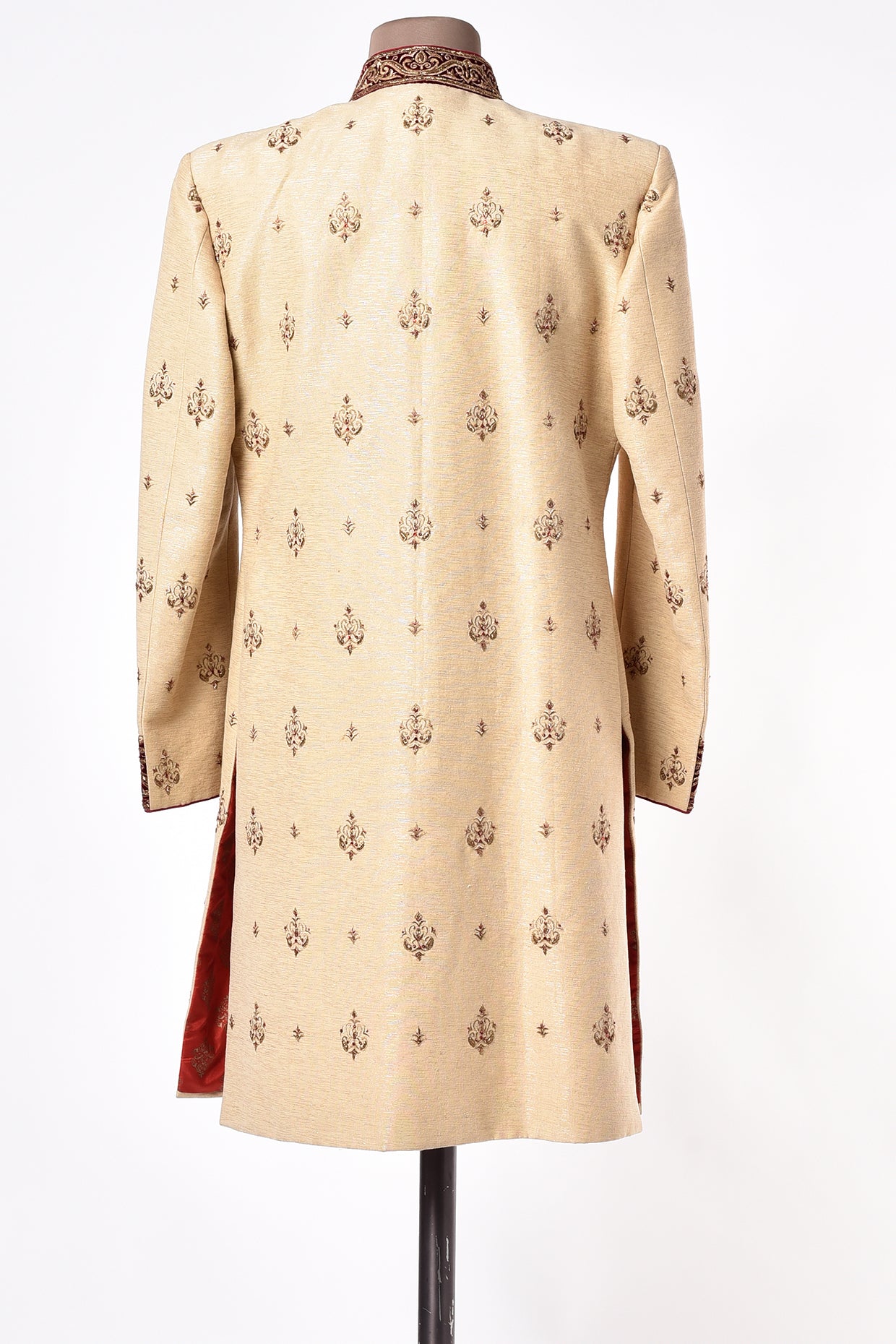 Beige Zardosi Jodhpuri Bandhgala Jacket