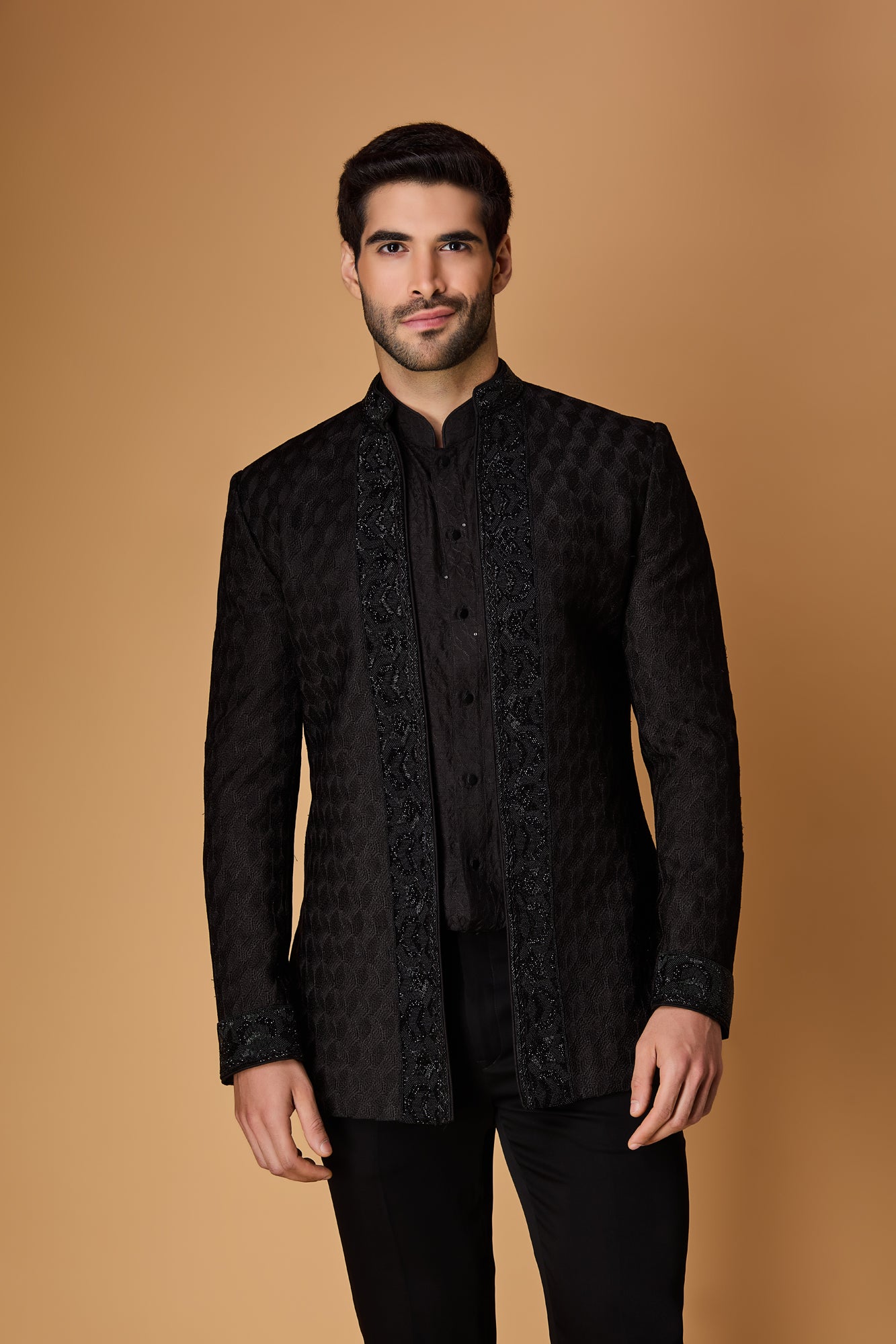 Black Indowestern set