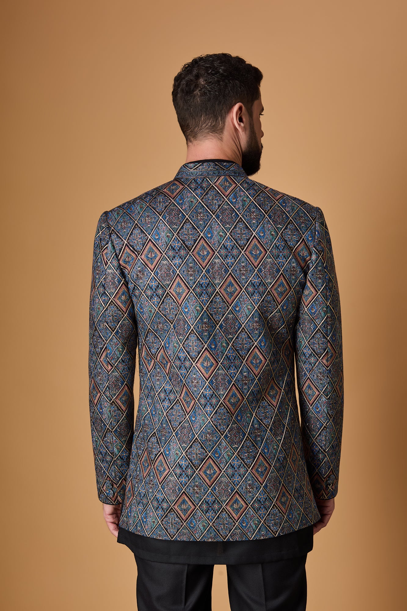 Black Indowestern Set