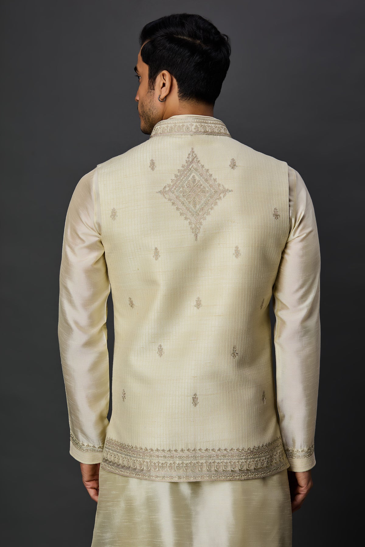 Mint kurta bundi set