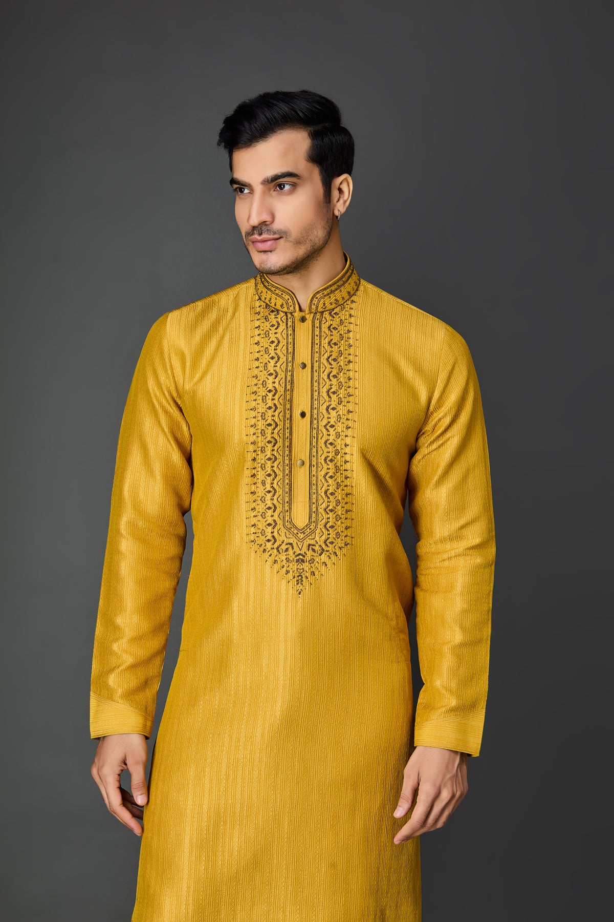 Yellow Mustard Kurta Set
