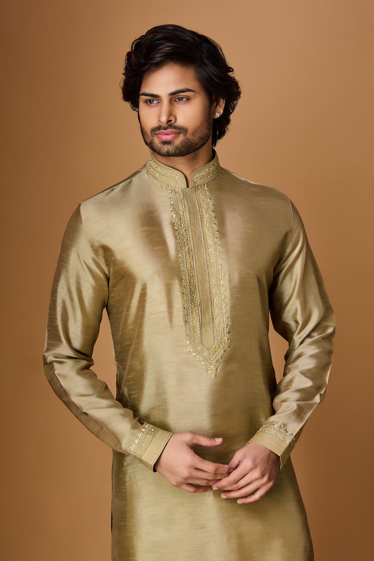 Olive Green Bundi Set