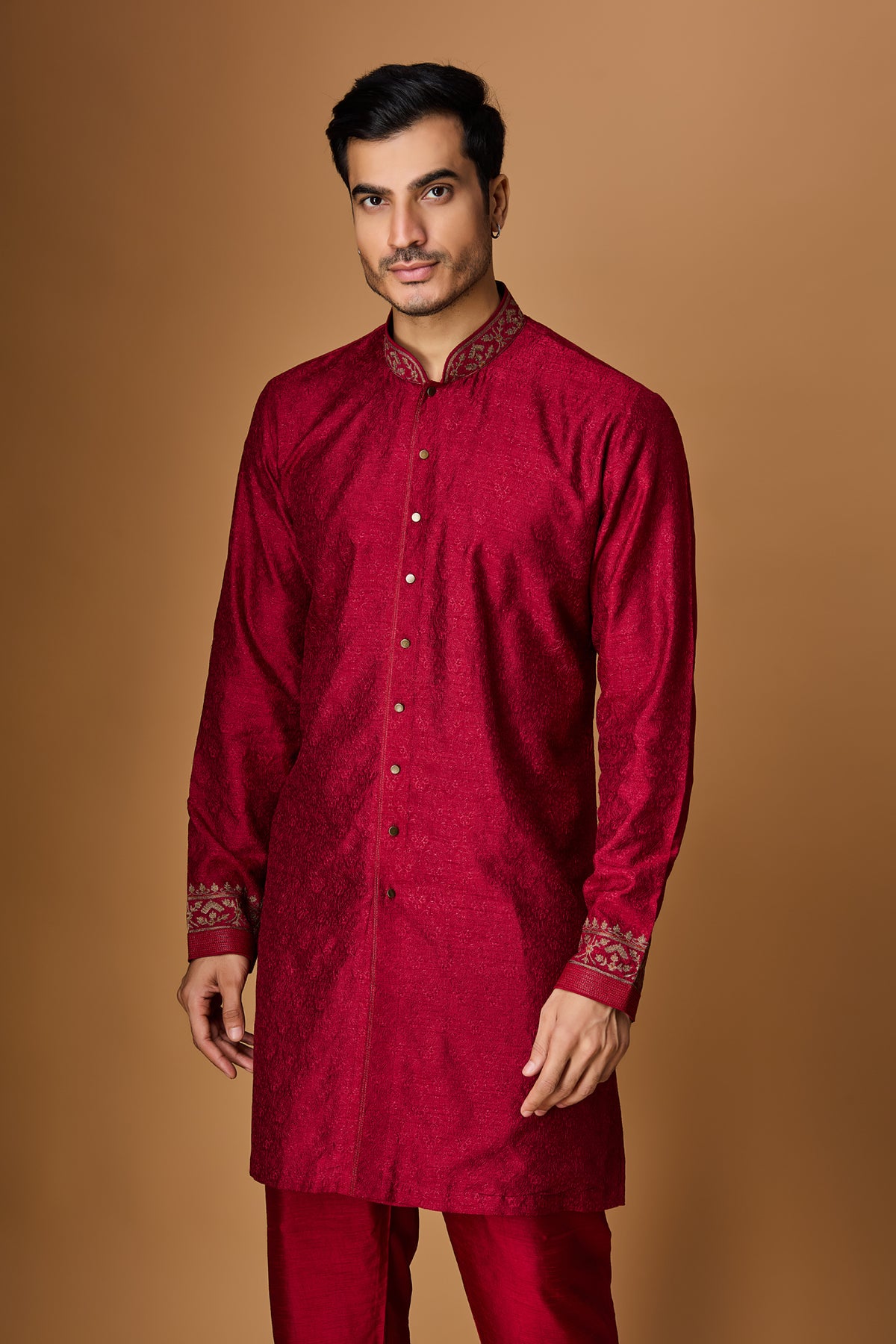 Red kurta dupatta set