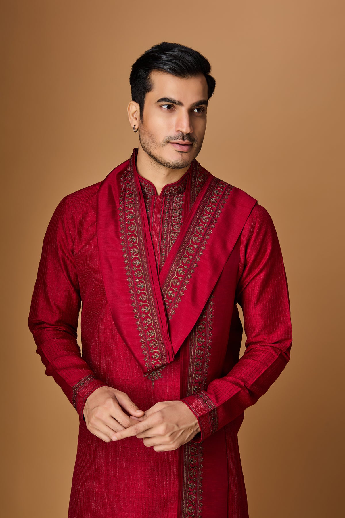 Red kurta dupatta set