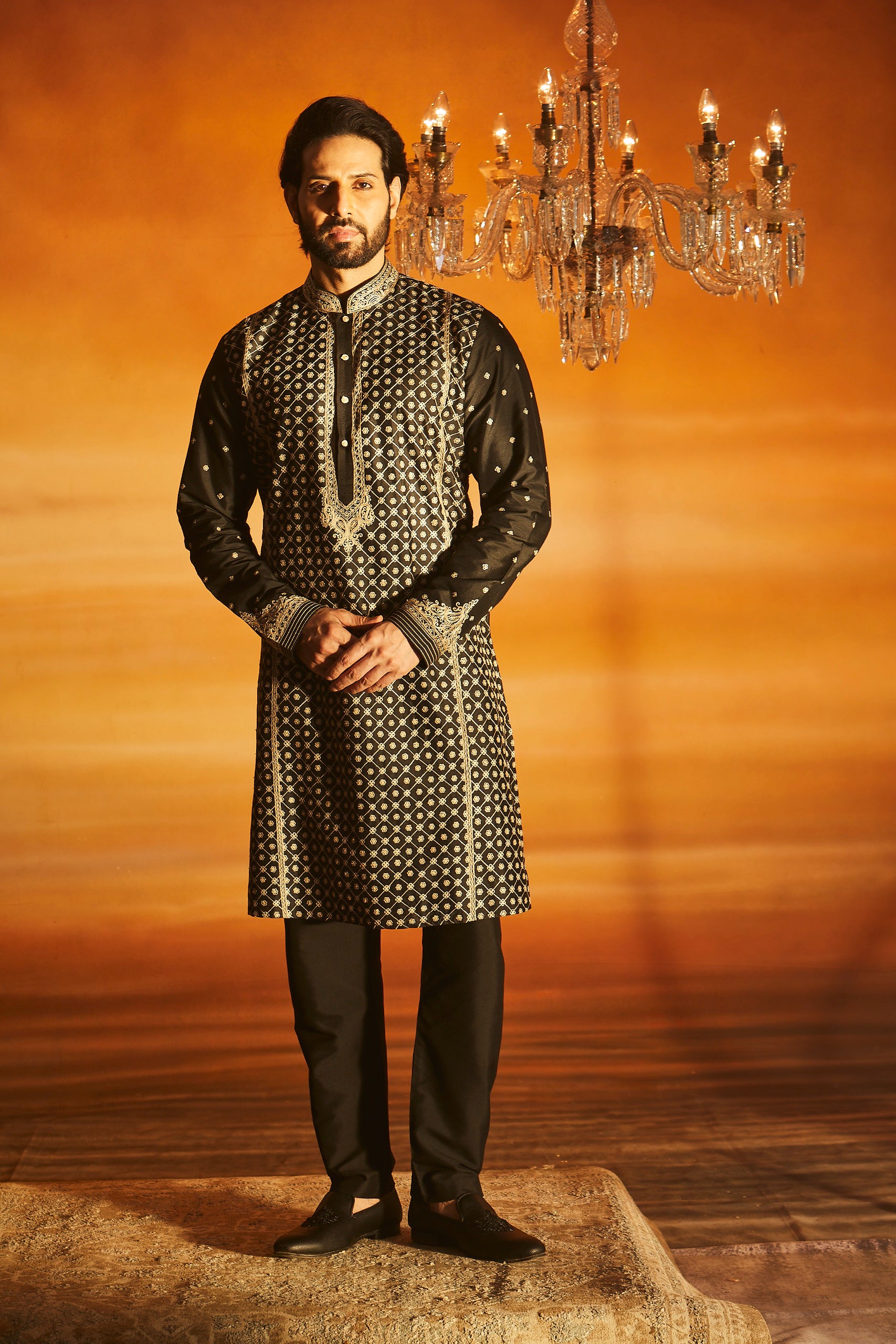 Black kurta Set