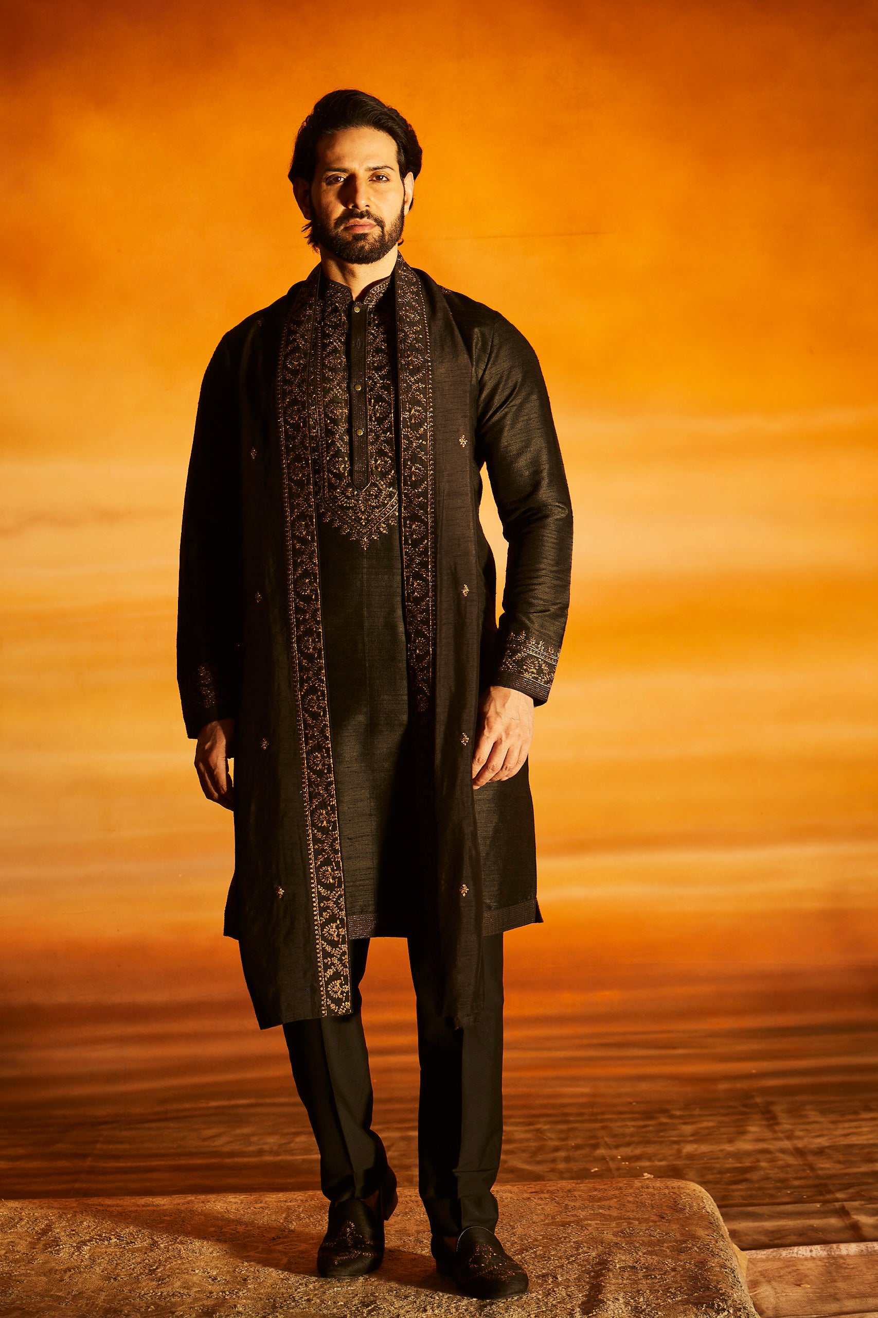 Black kurta Set