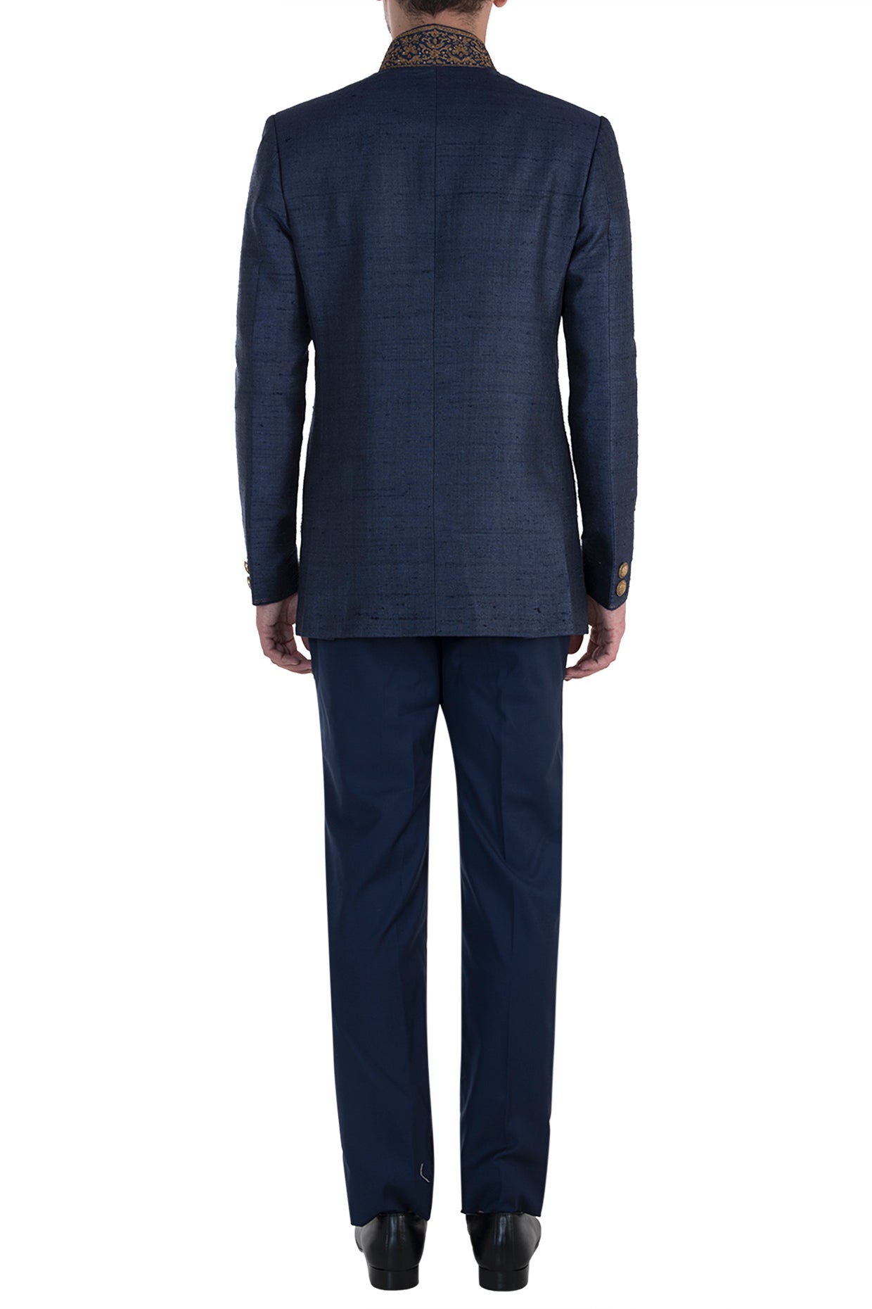 Blue Hand Embroidered Jodhpuri Jacket