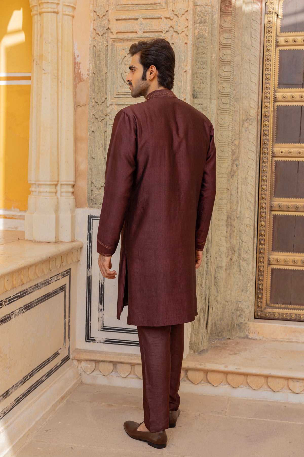 Marsala Brown Kurta Set