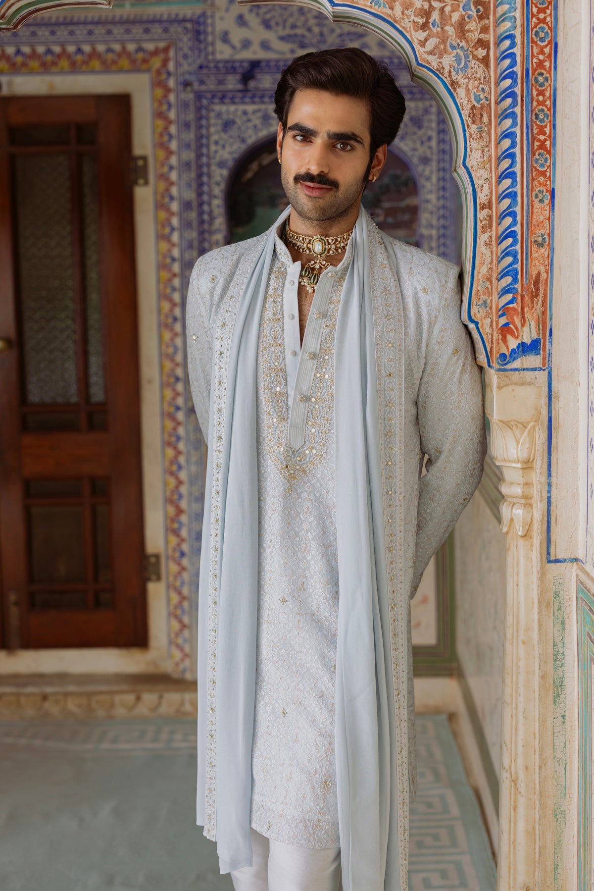 Aqua Blue Kurta Set