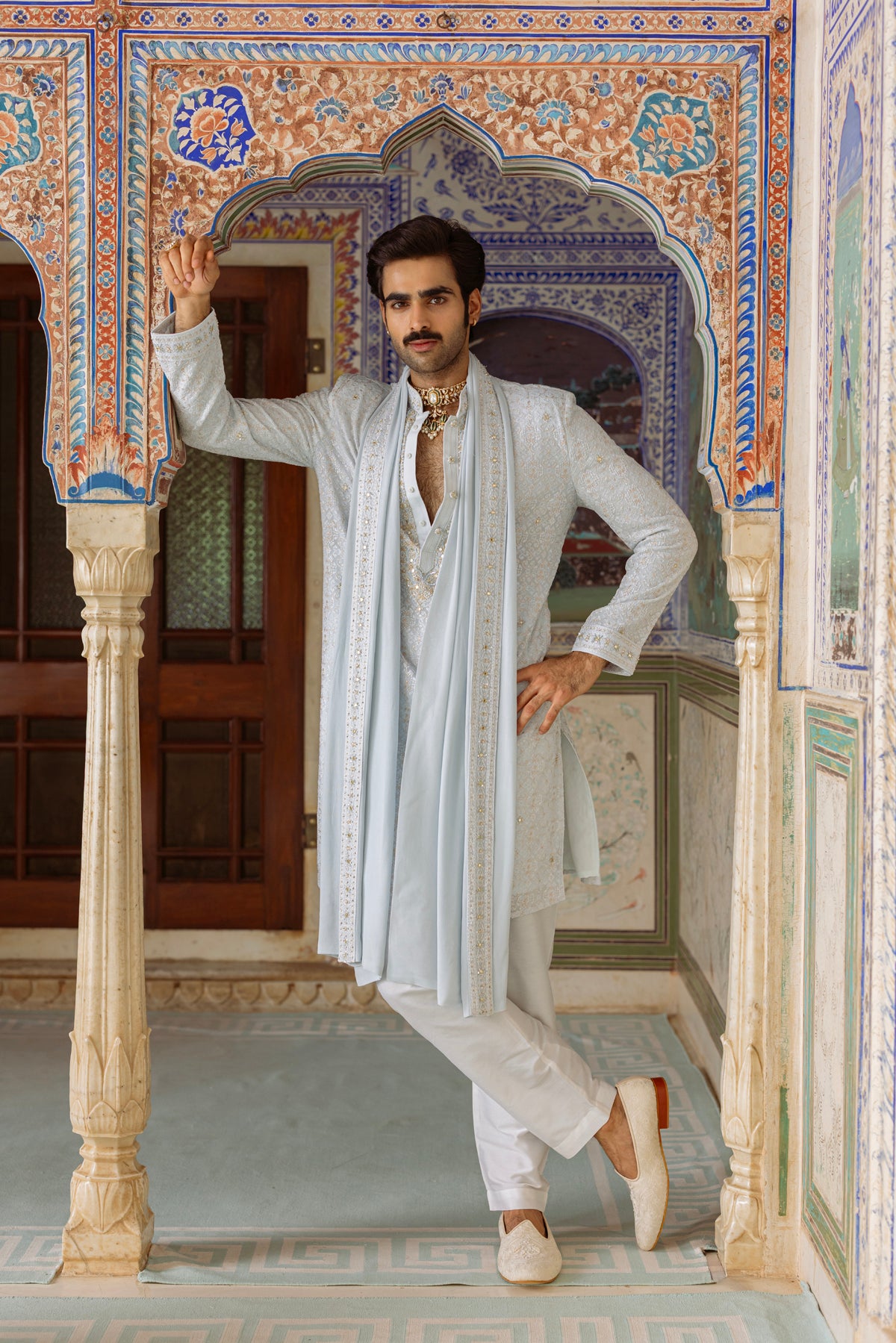 Aqua Blue Kurta Set