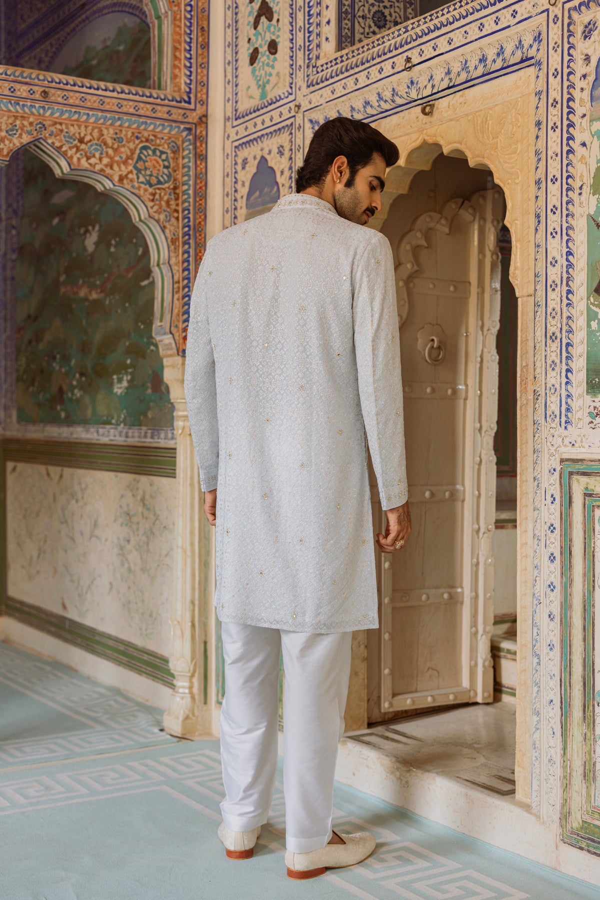 Aqua Blue Kurta Set