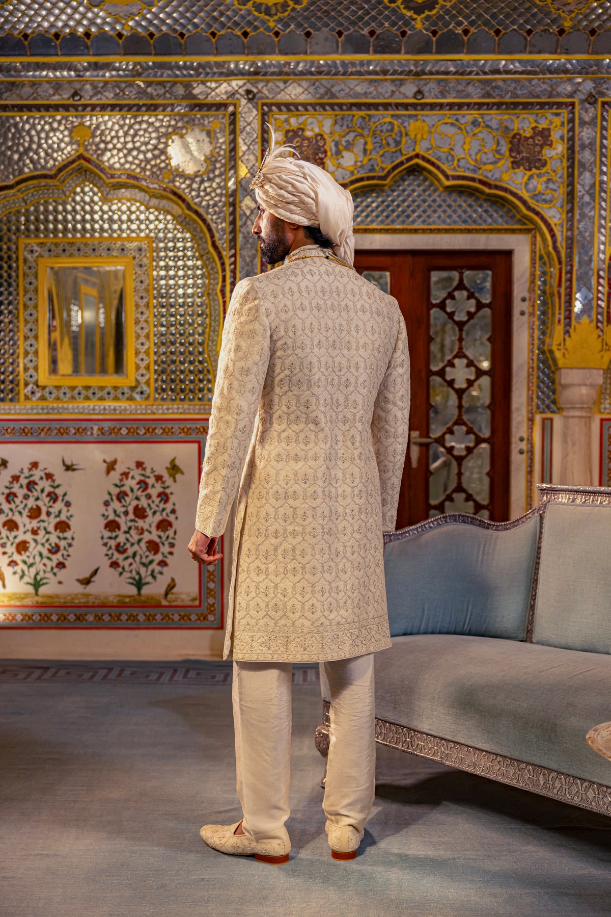 Pearl Ivory Sherwani Set