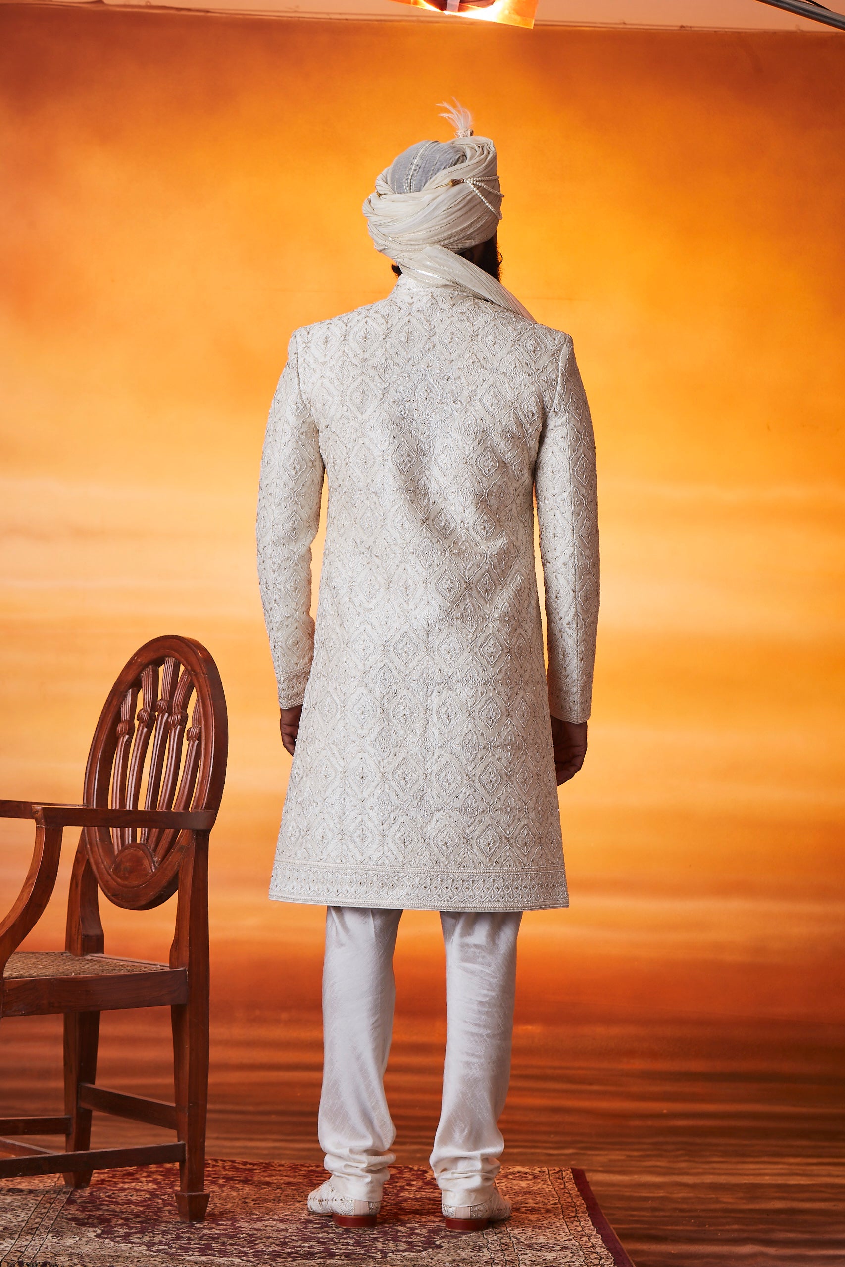 Pearl Sherwani set