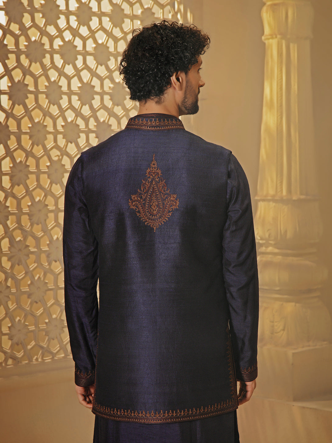 Blue Tilla Embroidery Coaty Set