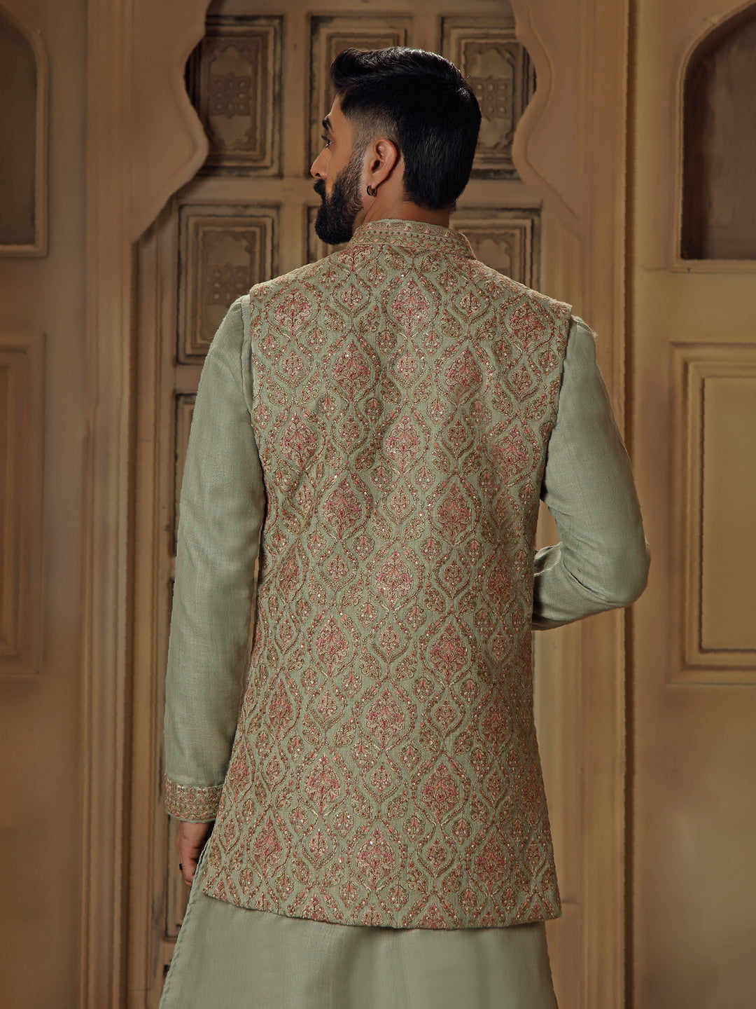 Mint Kashmiri Coaty Set