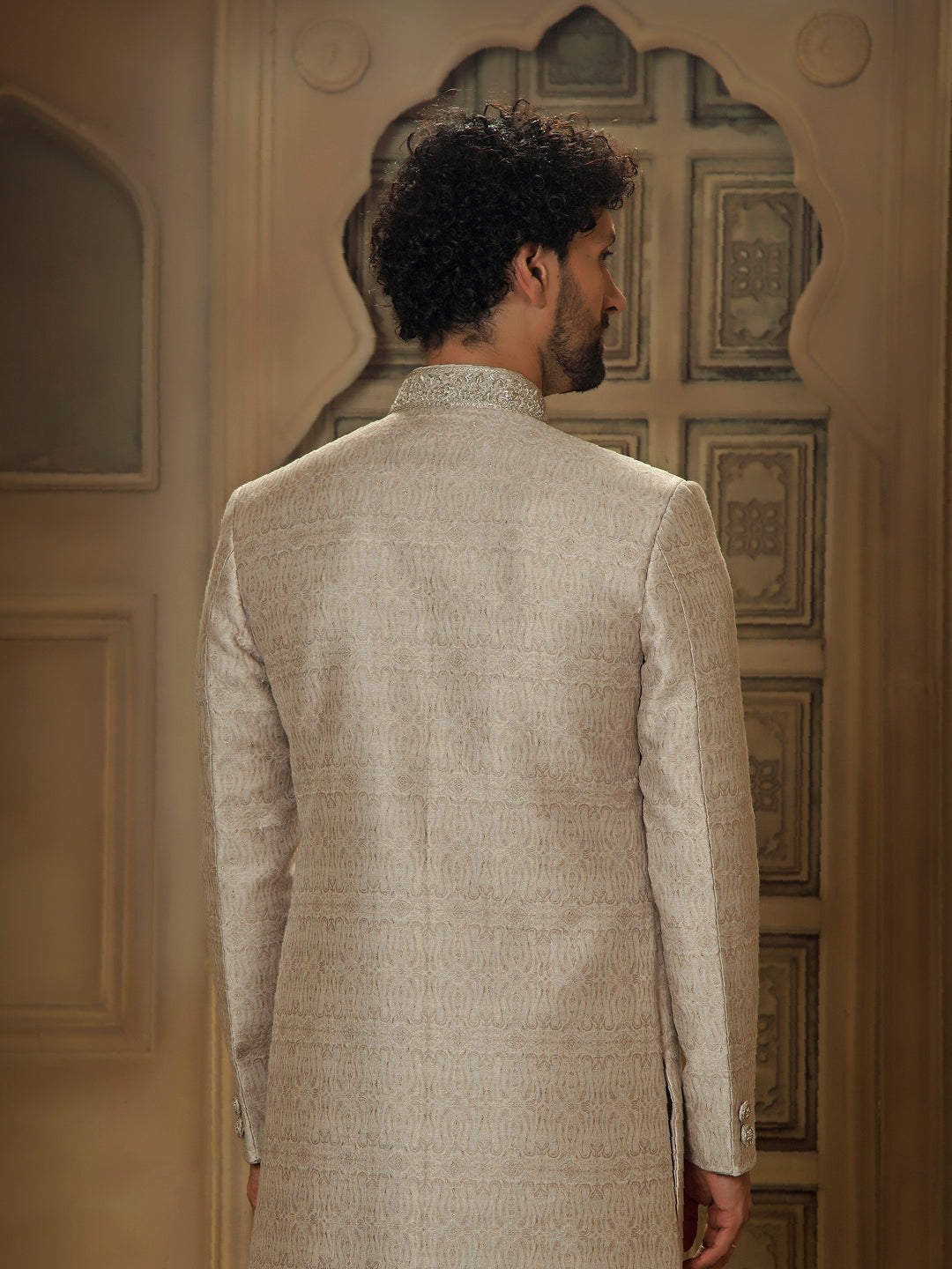 Jamevar Design Paschmina Sherwani